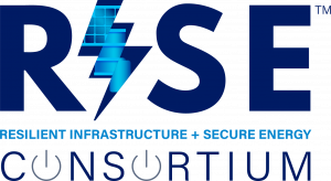 RISE: Resilient Infrastructure + Secure Energy Consortium Logo