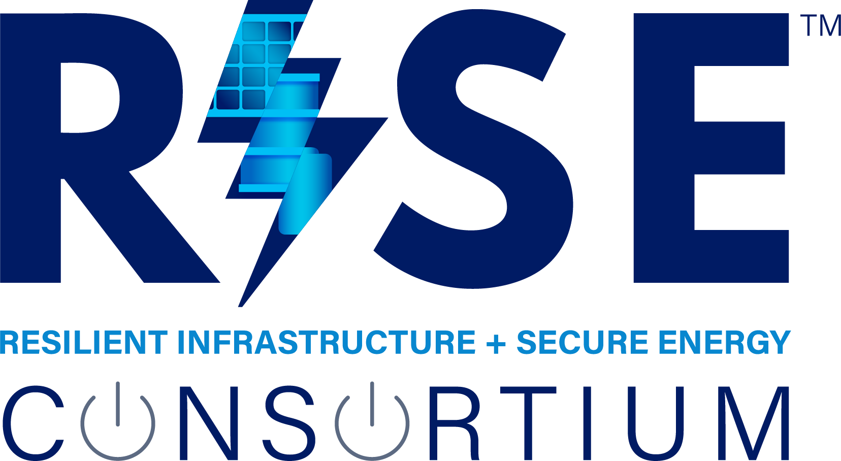 RISE: Resilient Infrastructure + Secure Energy Consortium Logo